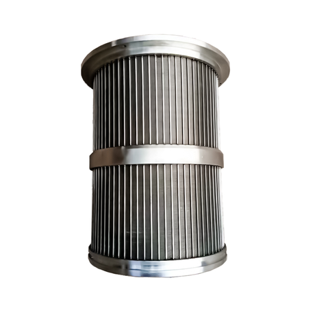 Wedge Wire Filter Screen Cartridge | Johnson V-Wire Cylindrical Filter Screen, Reinforced Wedge Wire Strainer for Self-Cleaning Filter & Pressure Screen