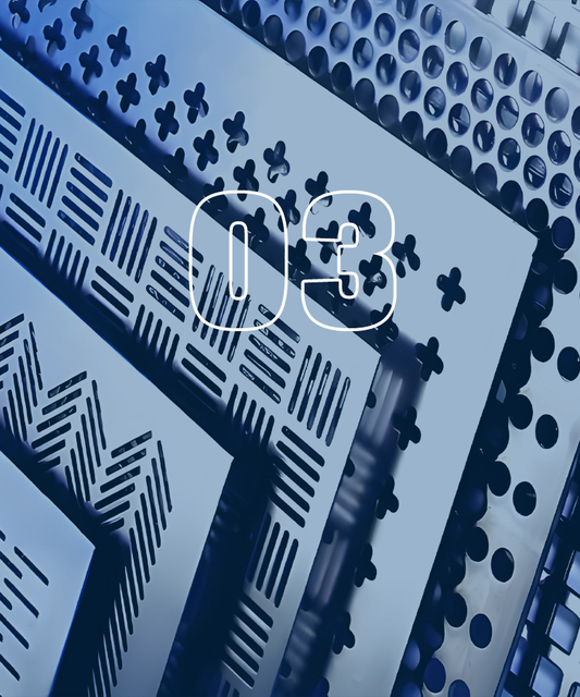 Sample Production of metal floor drain white