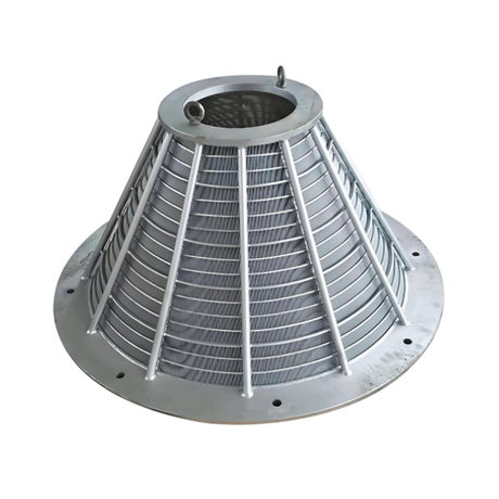 Wedge Wire Screen Basket | Johnson V-Wire Centrifuge Basket, Anti-Clog Solid Liquid Separation Filter Basket for Mining Dewatering, Wastewater & Screw Press Separator