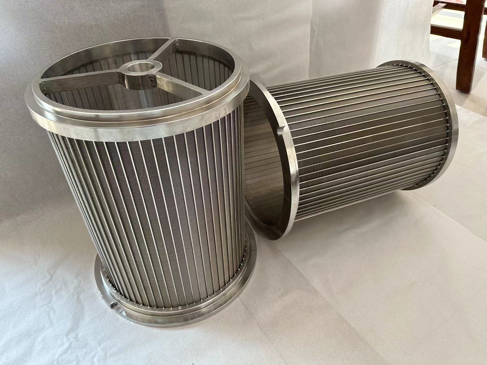 Stainless Steel Reinforced Johnson Wedge Wire Filter Screen Cartridge
